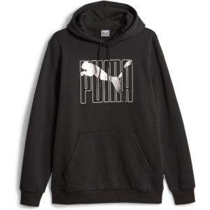imagePUMA Mens Essentials Logo Fleece Hoodie Available in Big ampamp TallPuma Black