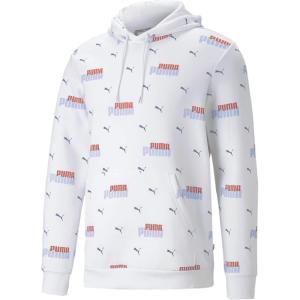 imagePUMA Mens Essentials Logo Fleece Hoodie Available in Big ampamp TallWhite