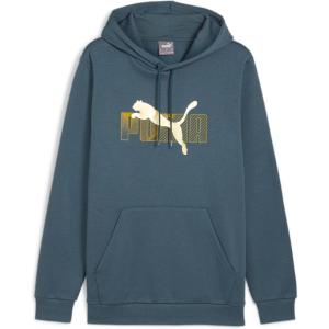 imagePUMA Mens Essentials Logo Fleece Hoodie Available in Plus SizesGray