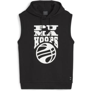 imagePUMA Mens Posterize Sleeveless Fleece Hoodie Available in Big ampamp TallPuma Black