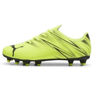 imagePUMA UnisexChild Attacanto Firm Artificial Ground SneakerPuma Electric Lime  Puma Black