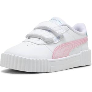 imagePUMA UnisexChild Carina Hook and Loop SneakerPuma Whiterose Mauvecool Weather
