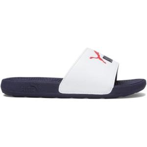 imagePUMA UnisexChild Cool Cat Sandals Slides SportPuma Whitepuma Navyfor All Time Red