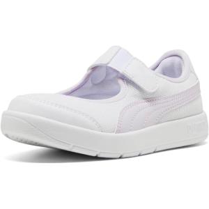 imagePUMA UnisexChild Courtflex Hook and Loop SneakerPuma Whitelilac Frost