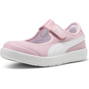 imagePUMA UnisexChild Courtflex Hook and Loop SneakerRose Mauvepuma White