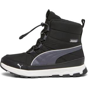 imagePUMA UnisexChild Evolve Boot Alternative Closure Snow ShoeCool Mid Graypuma Blackrickie Orange