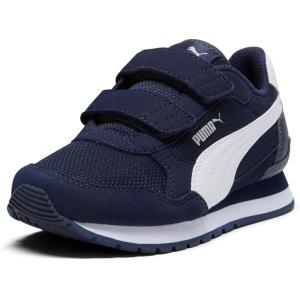 imagePUMA UnisexChild St Runner Hook and LoopNavywhite Mesh Ss25