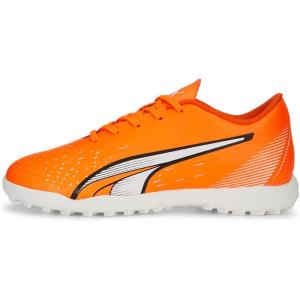 imagePUMA UnisexChild Ultra Play Firm Artificial Ground SneakerUltra OrangePuma WhiteBlue Glimmer