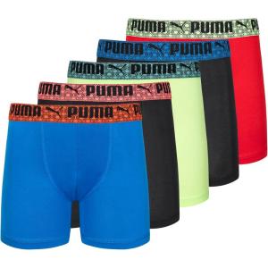 imagePUMA boys 5 Pack Performance Boxer BriefsAssorted