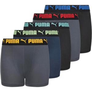 imagePUMA boys 5 Pack Performance Boxer BriefsGreyBright