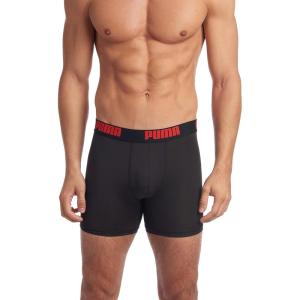 imagePUMA mens 3 Pack Performance Boxer BriefsBlack
