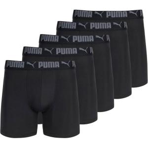 imagePUMA mens 5 Pack Performance Boxer BriefsBlack