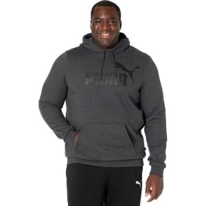 imagePUMA mens Essentials Logo Fleece Hoodie Available in Big ampamp TallDark Gray Heather