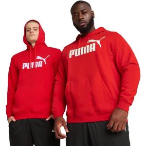 imagePUMA mens Essentials Logo Fleece Hoodie Available in Big ampamp TallFor All Time Red Ss25