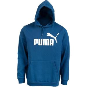 imagePUMA mens Essentials Logo Fleece Hoodie Available in Big ampamp TallLake Blue