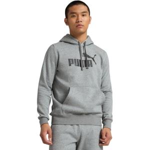 imagePUMA mens Essentials Logo Fleece Hoodie Available in Big ampamp TallMedium Gray Heather Ss25