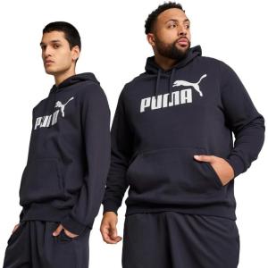 imagePUMA mens Essentials Logo Fleece Hoodie Available in Big ampamp TallNew Navy Ss25