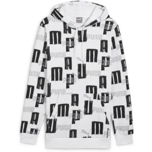 imagePUMA mens Essentials Logo Fleece Hoodie Available in Big ampamp TallPuma Whitess24 All Over Print