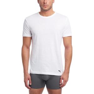 imagePuma Mens Mens 3 Pack Crew Neck TShirtsWhite