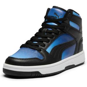 imagePuma UnisexChild Rebound Layup Mid ShoesBlazing Bluepuma Blackteam Light Blue
