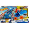 imageHot Wheels City Toy Car Track Set Ultimate TRex Transporter Hauler Transforms into Stomping Dino with Race Track from Netflix Series Lets RaceHauler