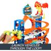 imageHot Wheels City Ultimate Garage Track Set with 2 DieCast Toy Cars ampamp CarEating Dragon Stores 50 Vehicles 4 LevelsGarage