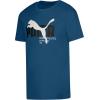 imagePUMA Boys Big Cat Logo TShirtMykonos Blue