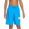 imagePUMA Boys Fashion Swim Trunks Water Repellant Elastic Waistband with DrawcordDigital Cyan
