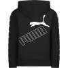 imagePUMA Boys Logo Pullover Hoodie Fleece Sweatshirt Large Front PocketBlack