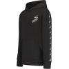 imagePUMA Boys Logo Pullover Hoodie Fleece Sweatshirt Large Front PocketBlack