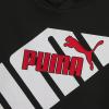 imagePUMA Boys Logo Pullover Hoodie Fleece Sweatshirt Large Front PocketBlackRed