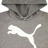 imagePUMA Boys Logo Pullover Hoodie Fleece Sweatshirt Large Front PocketCharcoal Heather