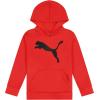 imagePUMA Boys Logo Pullover Hoodie Fleece Sweatshirt Large Front PocketHigh Risk Red