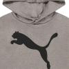 imagePUMA Boys Logo Pullover Hoodie Fleece Sweatshirt Large Front PocketLight Heather Grey