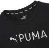 imagePUMA Girls Active Essentials Short Sleeve Performance TShirtBlackGrey