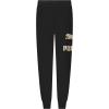 imagePUMA Girls Core Logo Jogger Fleece Lined Elastic Waistband Pull on PantPuma Black