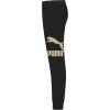 imagePUMA Girls Core Logo Jogger Fleece Lined Elastic Waistband Pull on PantPuma Black