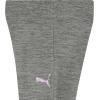 imagePUMA Girls Core Logo Legging Elastic Waistband Soft ampamp ComfortableCastlerrock Heather