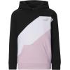 imagePUMA Girls Long Sleeve Sweater Crewneck Pullover Soft Knit FabricBlack Colorblock