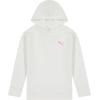 imagePUMA Girls Long Sleeve Sweater Crewneck Pullover Soft Knit FabricPuma White