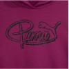 imagePUMA Girls Oversized Hoodie Fleece Lined Logo GraphicsMagenta Gleam