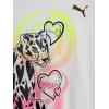 imagePUMA Girls Short Sleeve TShirt Fashion Prints ampamp Colors Soft and ComfortableAirbrush White