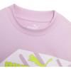 imagePUMA Girls Short Sleeve TShirt Fashion Prints ampamp Colors Soft and ComfortablePurpleWhite