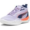 imagePUMA Mens Playmaker Pro Mid SneakerWhitepersian Bluefire Orchidvivid Viola