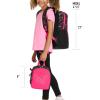 imagePUMA Unisex Kids Colony Lunch Kit ampamp Backpack Combo BlackMetallic Silver MediumKnockout Pink