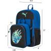 imagePUMA Unisex Kids Colony Lunch Kit ampamp Backpack Combo BlackMetallic Silver MediumVivid BlueBlackAquatic