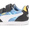 imagePUMA UnisexChild R78 Hot Wheels Hook and Loop Shoes SneakerCool Bluepuma Whitesunny Yellow