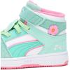 imagePUMA UnisexChild Rebound Layup Mid Squishmallows Hook and Loop Shoes SneakerMintpuma Whitemint Melt