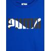 imagePUMA boys 2 Piece Set Short Sleeve Cotton Jersey Tshirt ampamp Matching ShortVivid Blue
