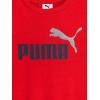 imagePUMA boys 3 Piece Set Short Sleeve Cotton Jersey Tshirts ampamp Matching Tricot PantCharcoal Heather
